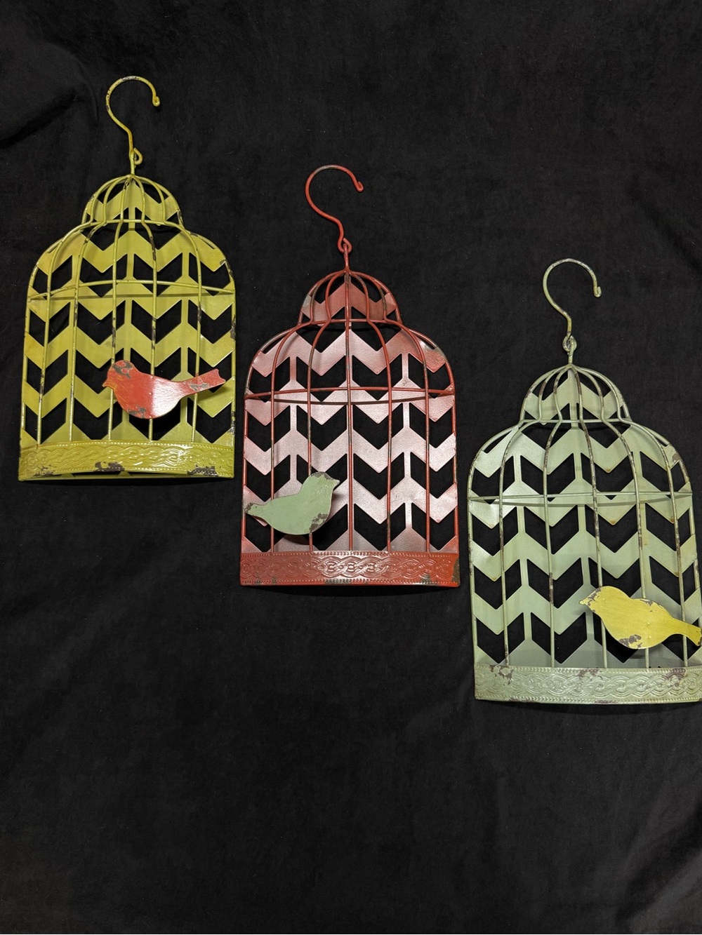 3 Birdcage Decorations-Farmhouse Decor
